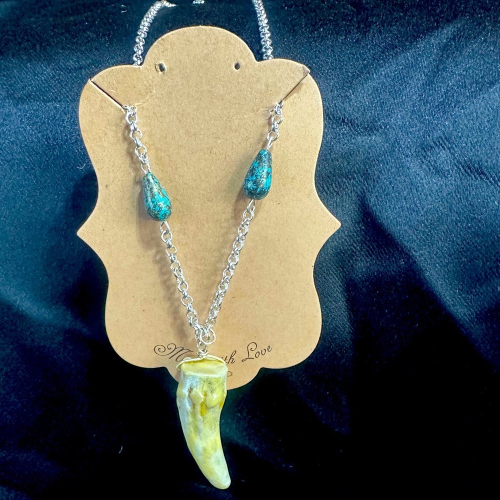 Antler beaded necklace